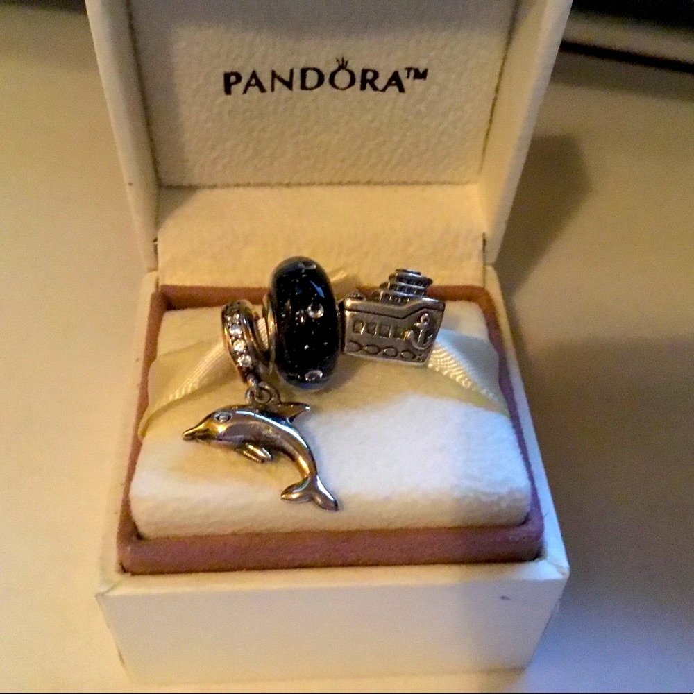 Pandora 3pc Dolphin & Cruise Ship Set! - Picture 3 of 7
